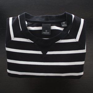 SOLD Scotch and Soda Black and White Striped Sweater, size Small, Good Condition
